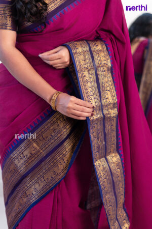 Kamatchi - Rose Chettinad Cotton Saree