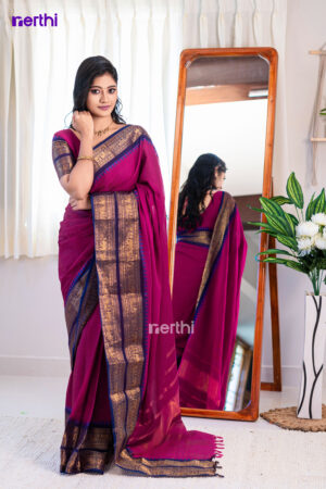 Kamatchi - Rose Chettinad Cotton Saree