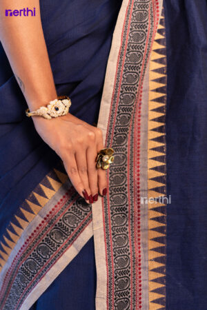 Varuni - Blue Chettinad Cotton Saree