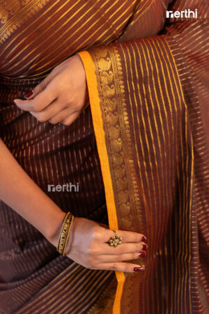 Sundari - Brown Chettinad Cotton Saree